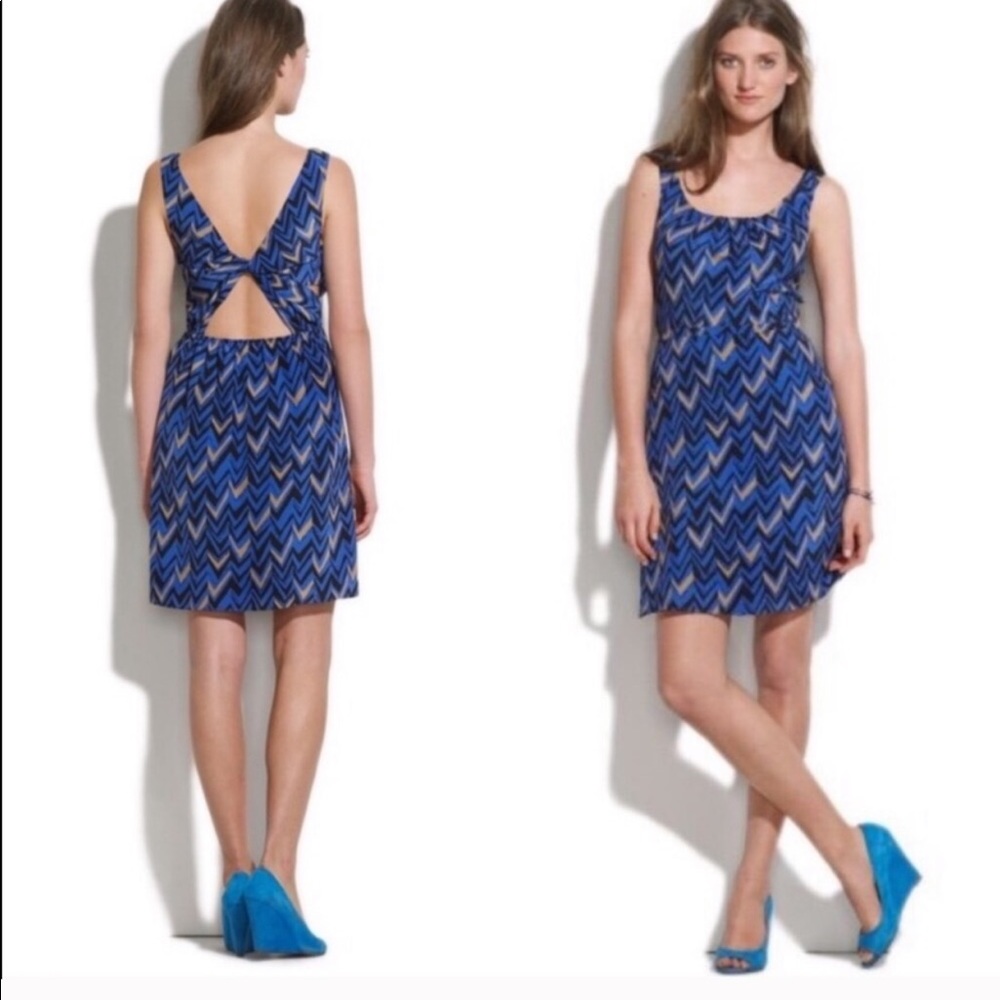 Madewell Broadway & Broom Silk Twist Back Dress - Picture 1 of 8